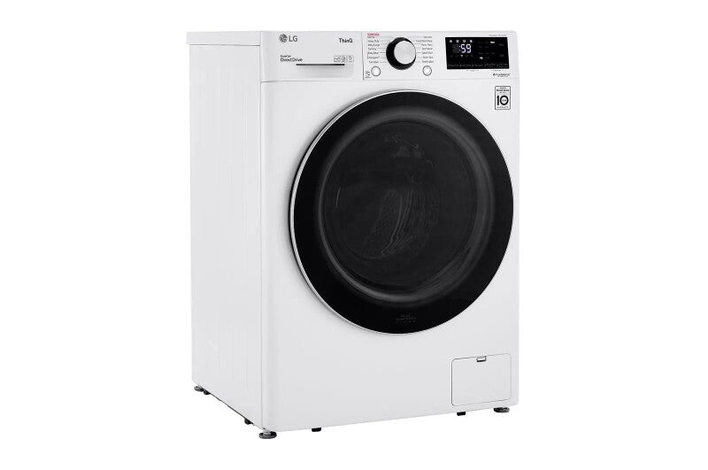 LG  2.4 Cu. Ft. Smart Wi-fi Enabled Compact Front Load Washer With Built-in Intelligence - White (WM1455HWA)