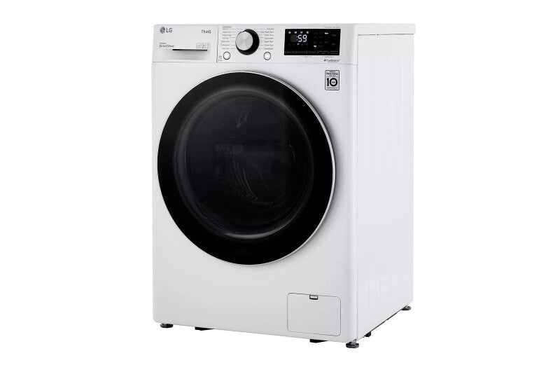 LG  2.4 Cu. Ft. Smart Wi-fi Enabled Compact Front Load Washer With Built-in Intelligence - White (WM1455HWA)