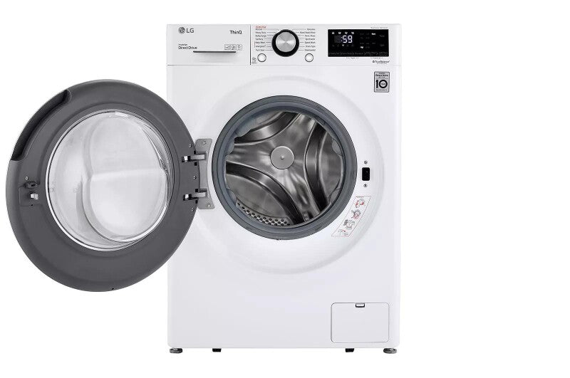 LG  2.4 Cu. Ft. Smart Wi-fi Enabled Compact Front Load Washer With Built-in Intelligence - White (WM1455HWA)