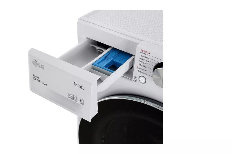 LG  2.4 Cu. Ft. Smart Wi-fi Enabled Compact Front Load Washer With Built-in Intelligence - White (WM1455HWA)
