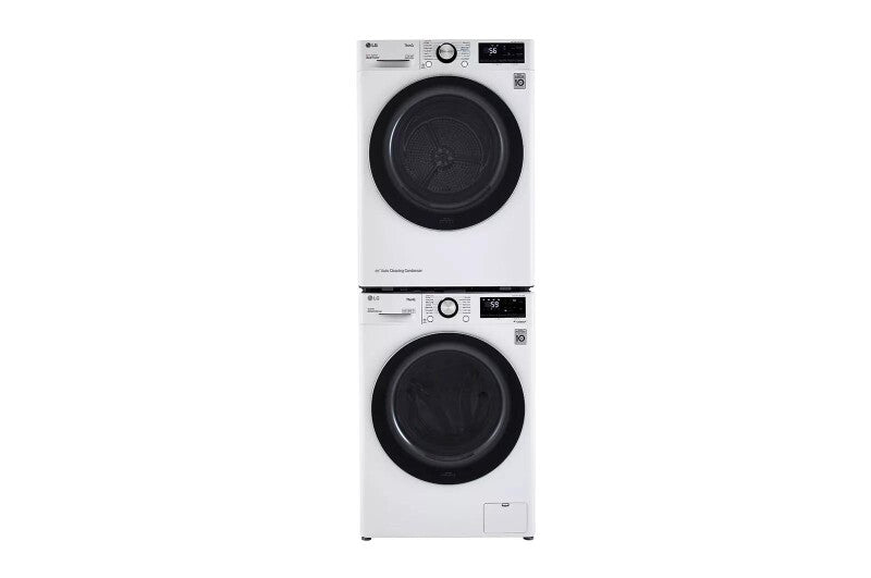 LG  2.4 Cu. Ft. Smart Wi-fi Enabled Compact Front Load Washer With Built-in Intelligence - White (WM1455HWA)