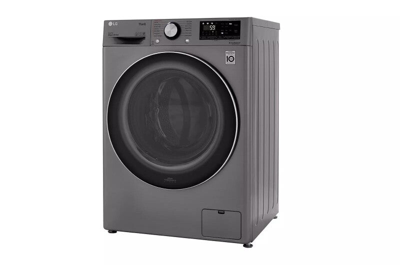 LG  2.4 Cu. Ft. Smart Wi-fi Enabled Compact Front Load All-in-one Washer/dryer Combo With Built-in Intelligence - Graphite Steel (WM3555HVA)