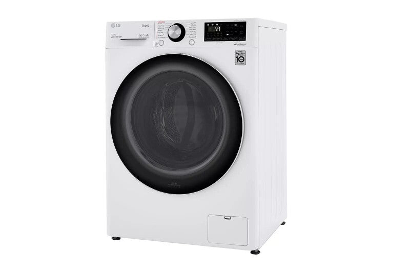 LG  2.4 Cu. Ft. Smart Wi-fi Enabled Compact Front Load All-in-one Washer/dryer Combo With Built-in Intelligence - White (WM3555HWA)