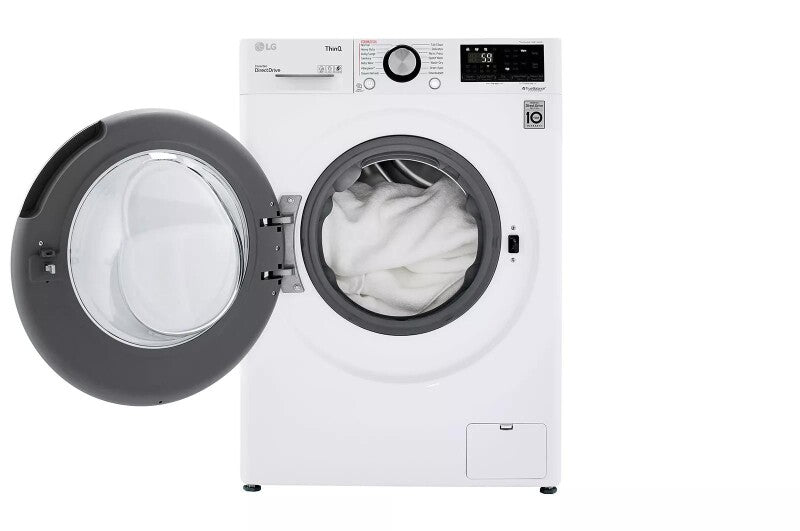 LG  2.4 Cu. Ft. Smart Wi-fi Enabled Compact Front Load All-in-one Washer/dryer Combo With Built-in Intelligence - White (WM3555HWA)