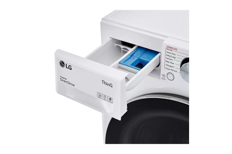 LG  2.4 Cu. Ft. Smart Wi-fi Enabled Compact Front Load All-in-one Washer/dryer Combo With Built-in Intelligence - White (WM3555HWA)