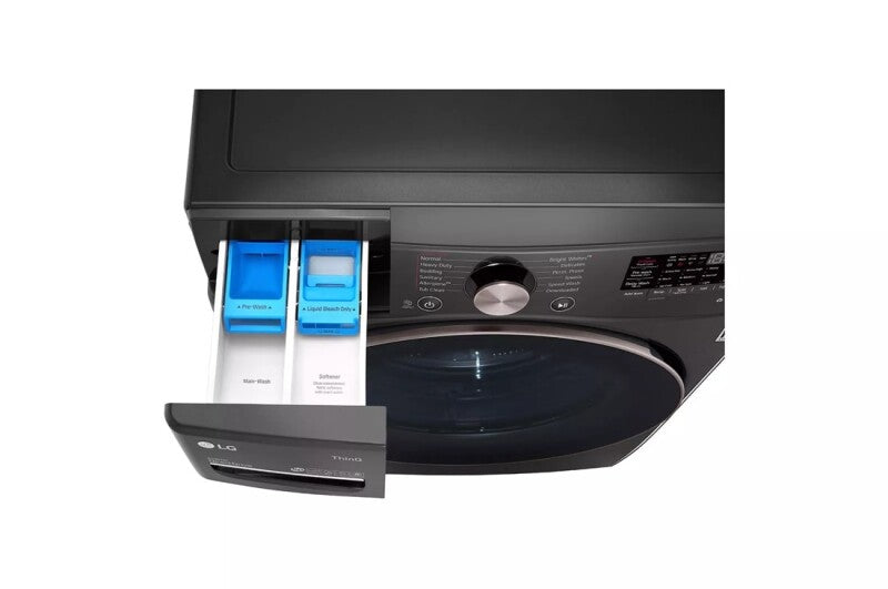 LG  4.5 Cu. Ft. Ultra Large Capacity Front Load Washer - Black Steel - Black Steel (WM4000HBA)