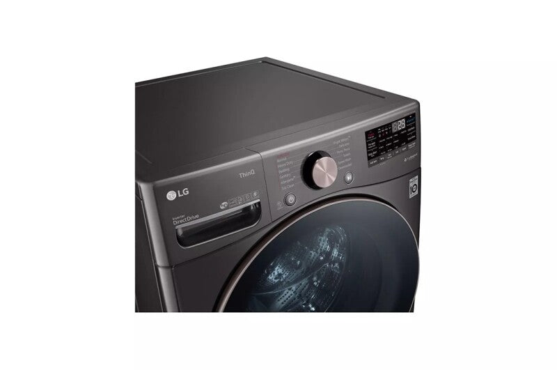 LG  4.5 Cu. Ft. Ultra Large Capacity Front Load Washer - Black Steel - Black Steel (WM4000HBA)