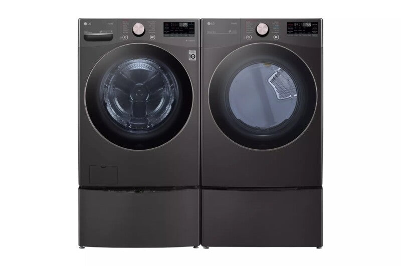 LG  4.5 Cu. Ft. Ultra Large Capacity Front Load Washer - Black Steel - Black Steel (WM4000HBA)