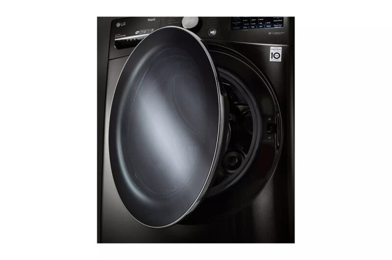 LG  5.0 Cu. Ft. Mega Capacity Smart Wi-fi Enabled Front Load Washer With Turbowash™ 360° And Built-in Intelligence - Black Steel (WM4200HBA)