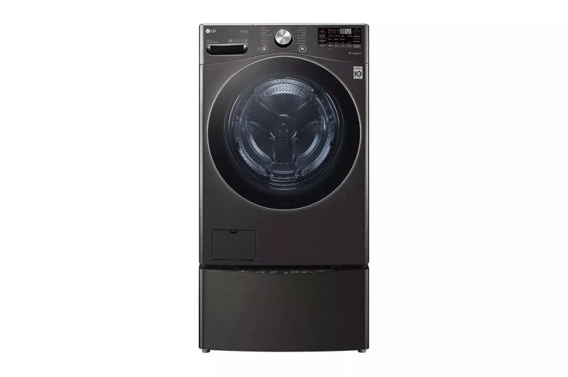 LG  5.0 Cu. Ft. Mega Capacity Smart Wi-fi Enabled Front Load Washer With Turbowash™ 360° And Built-in Intelligence - Black Steel (WM4200HBA)