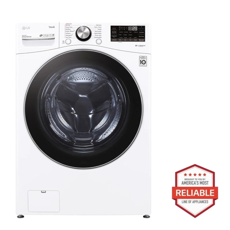 LG  5.0 Cu. Ft. Mega Capacity Smart Wi-fi Enabled Front Load Washer With Turbowash™ 360° And Built-in Intelligence - White (WM4200HWA)