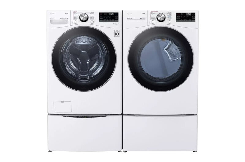 LG  5.0 Cu. Ft. Mega Capacity Smart Wi-fi Enabled Front Load Washer With Turbowash™ 360° And Built-in Intelligence - White (WM4200HWA)