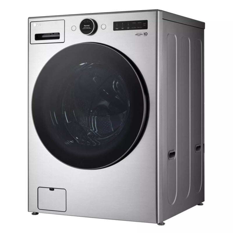 LG  4.5 Cu. Ft. Capacity Smart Front Load Energy Star Washer With Turbowash® 360° And Ai Dd® Built-in Intelligence - Graphite Steel (WM5500HVA)