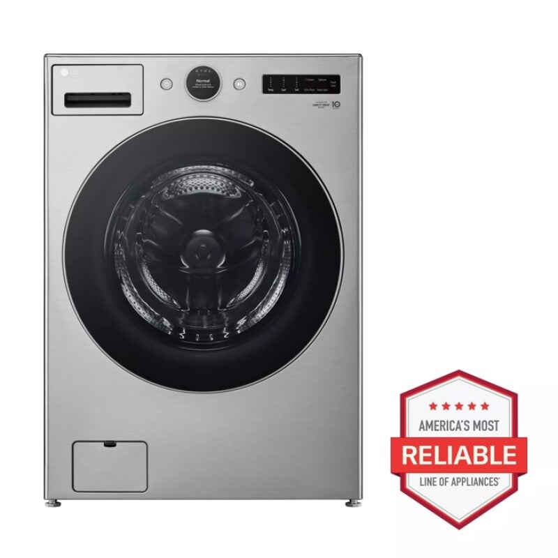 LG  4.5 Cu. Ft. Capacity Smart Front Load Energy Star Washer With Turbowash® 360° And Ai Dd® Built-in Intelligence - Graphite Steel (WM5500HVA)