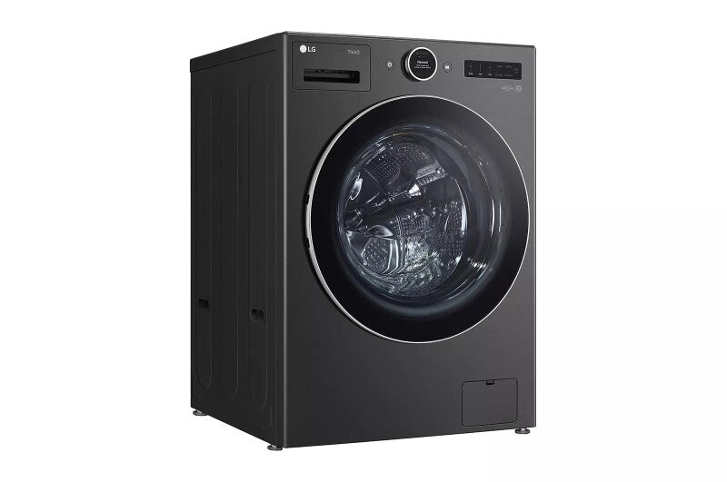 LG  5.0 Cu. Ft. Mega Capacity Smart Front Load Washer With Ai Dd® 2.0 Built-in Intelligence & Turbowash® 360° - Black Steel (WM6700HBA)