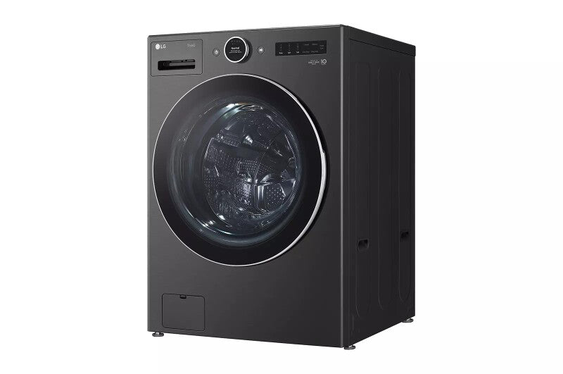 LG  5.0 Cu. Ft. Mega Capacity Smart Front Load Washer With Ai Dd® 2.0 Built-in Intelligence & Turbowash® 360° - Black Steel (WM6700HBA)