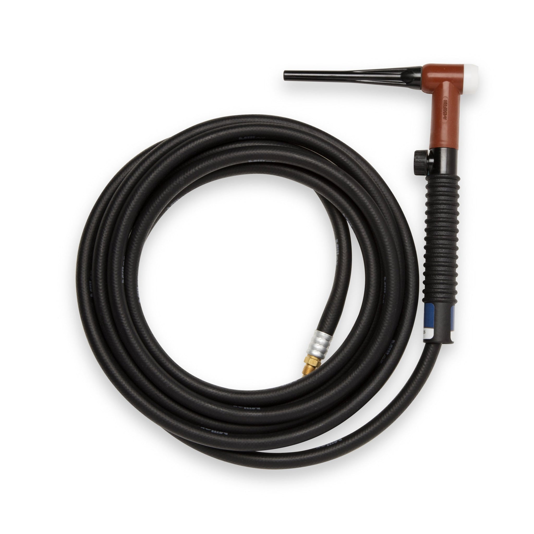 Weldcraft 150A Red Rubber Flexible TIG Torch w/ Valve, 25 ft - WP-R17FV-25-R