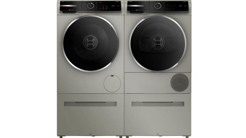 BOSCH  800 Series Heat Pump Dryer - Pearl Steel (WQB245AXUC)