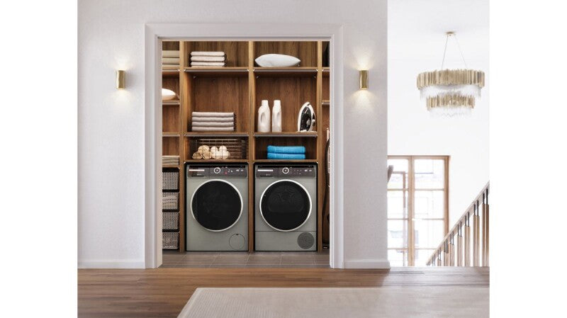 BOSCH  800 Series Heat Pump Dryer - Pearl Steel (WQB245AXUC)