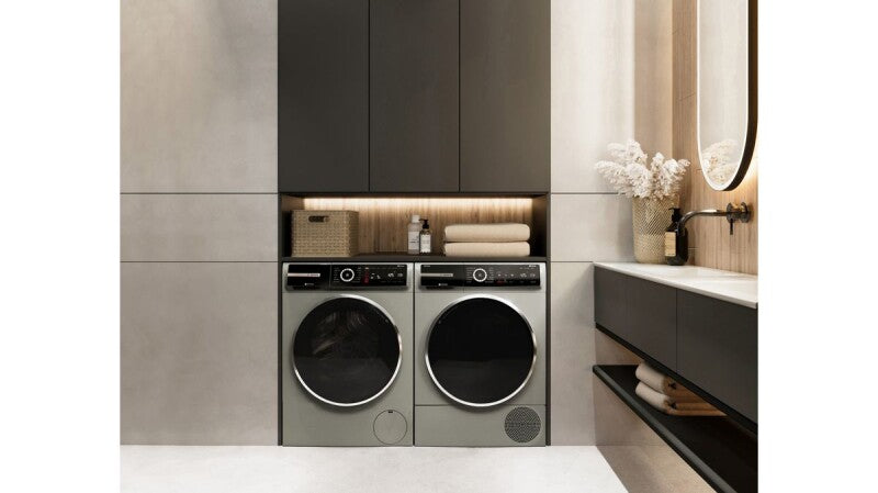 BOSCH  800 Series Heat Pump Dryer - Pearl Steel (WQB245AXUC)