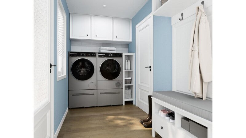 BOSCH  800 Series Heat Pump Dryer - Pearl Steel (WQB245AXUC)