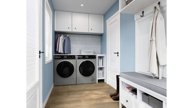 BOSCH  800 Series Heat Pump Dryer - Pearl Steel (WQB245AXUC)