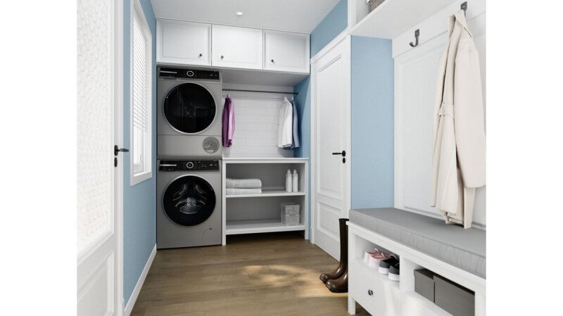 BOSCH  800 Series Heat Pump Dryer - Pearl Steel (WQB245AXUC)