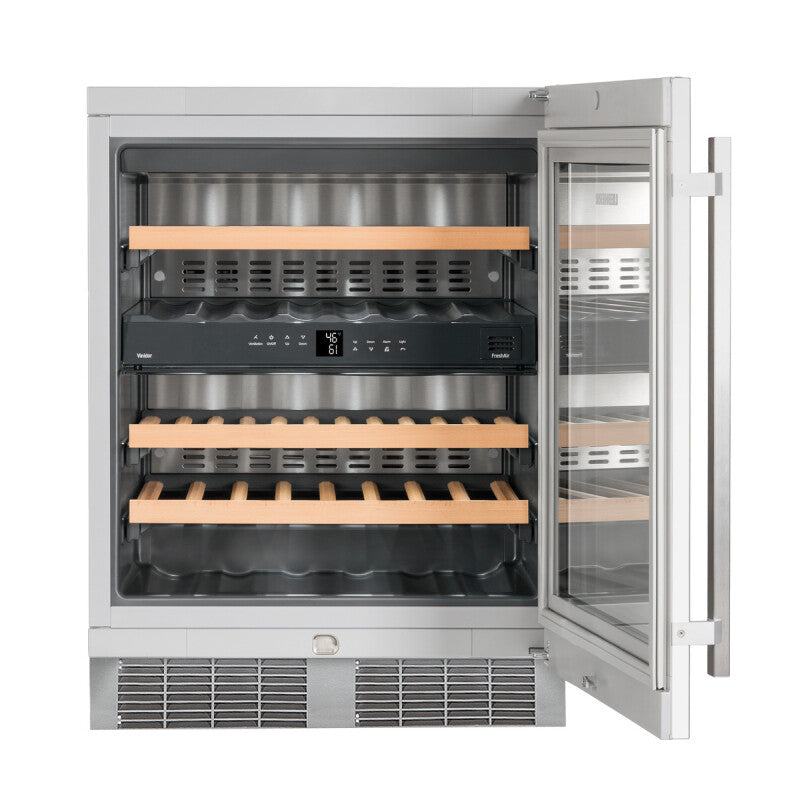 LIEBHERR Built-under multi-temperature wine fridge - Stainless Steel (WU3400)