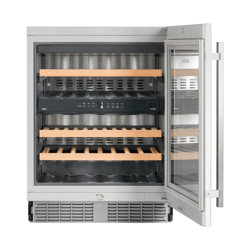 LIEBHERR Built-under multi-temperature wine fridge - Stainless Steel (WU3400)