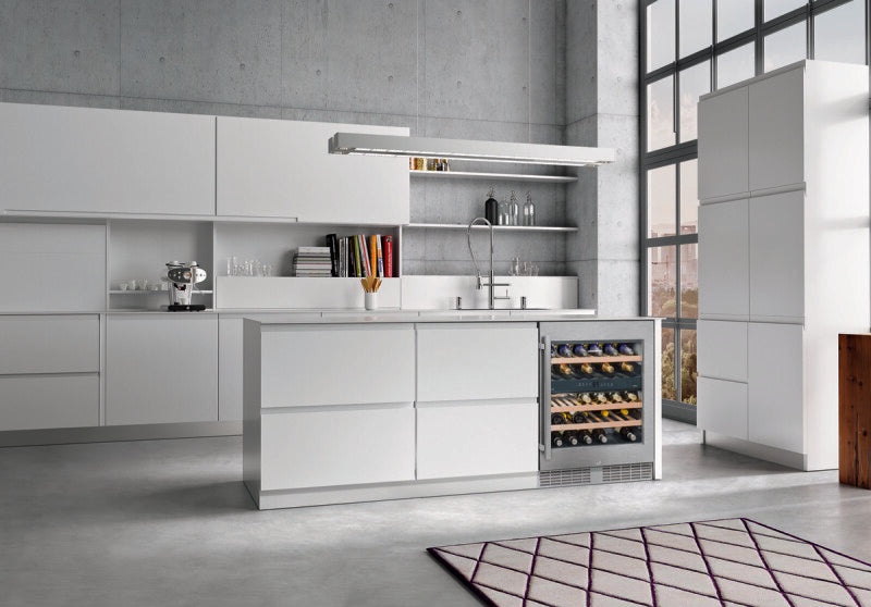 LIEBHERR Built-under multi-temperature wine fridge - Stainless Steel (WU3400)