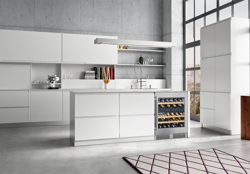 LIEBHERR Built-under multi-temperature wine fridge - Stainless Steel (WU3400)
