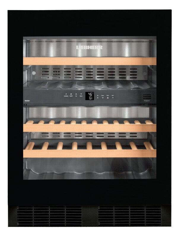 LIEBHERR Built-under multi-temperature wine fridge - Stainless Steel (WUGB3400)