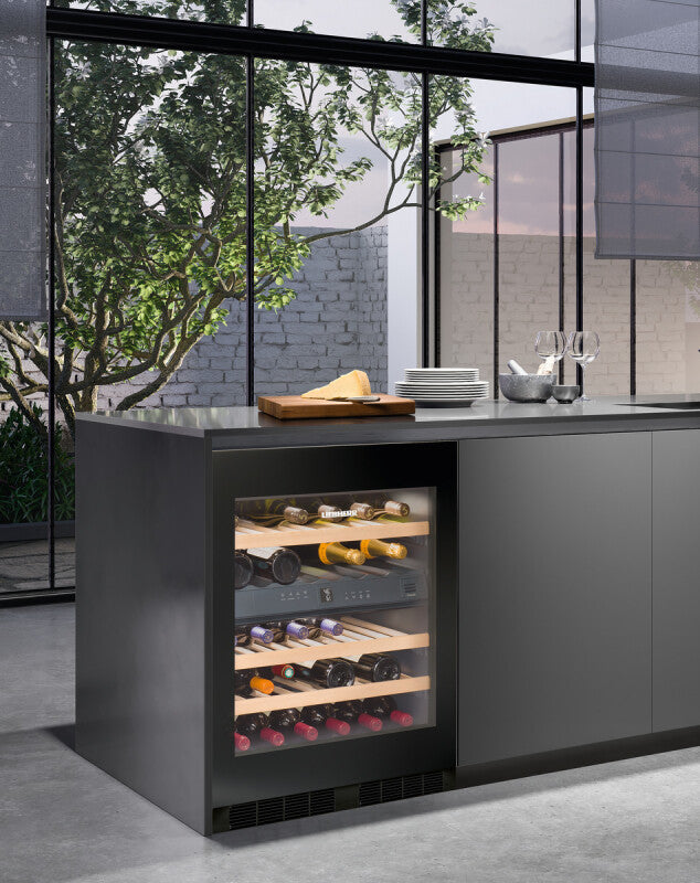 LIEBHERR Built-under multi-temperature wine fridge - Stainless Steel (WUGB3400)