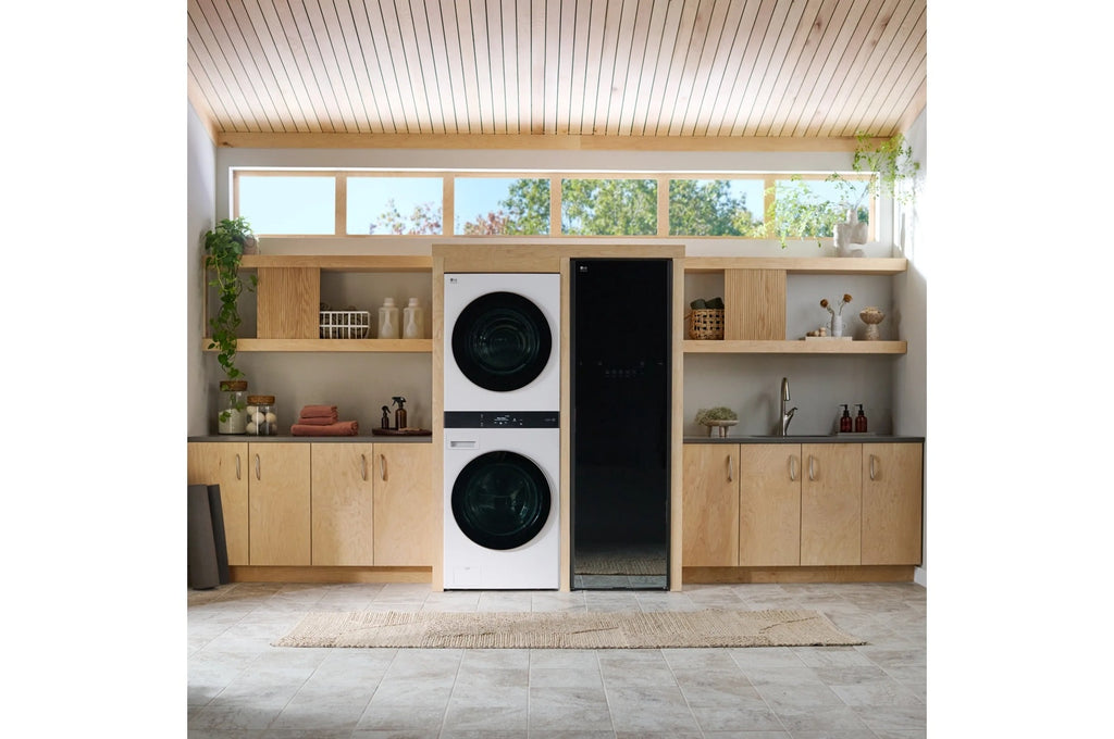 LG STUDIO WashTower™ with 5.0 cu. ft. Washer & 7.4 cu. ft. Dryer - Essence White