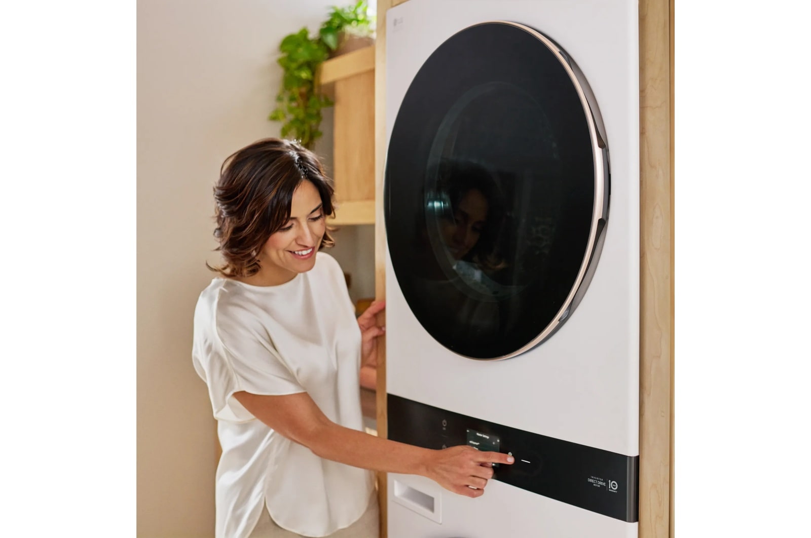 LG STUDIO WashTower™ with 5.0 cu. ft. Washer & 7.4 cu. ft. Dryer - Essence White