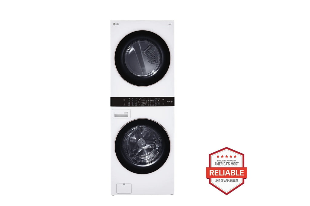 Single Unit Front Load LG WashTower™ with Center Control™ 4.5 cu. ft. Washer and 7.4 cu. ft. Electric Dryer