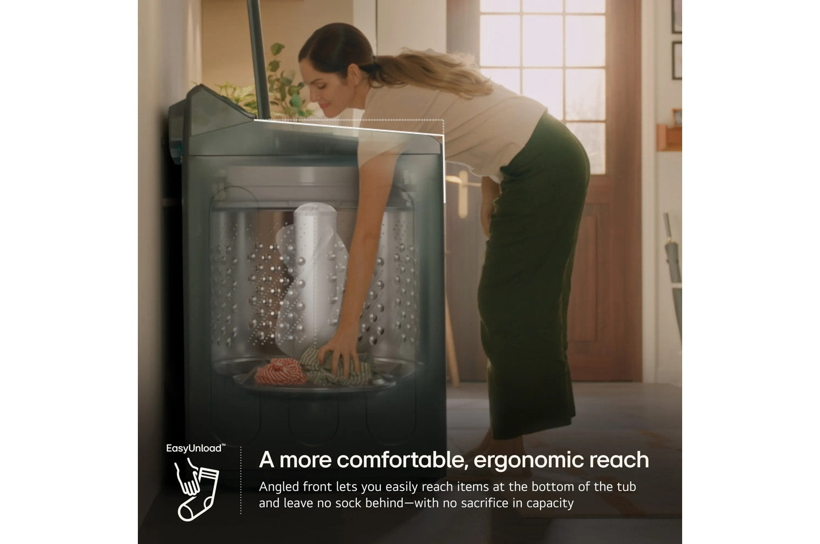 LG 4.8 cu. ft. Mega Capacity Smart Top Load Washer with 4-Way® Agitator, EasyUnload™ & AI Sensing
