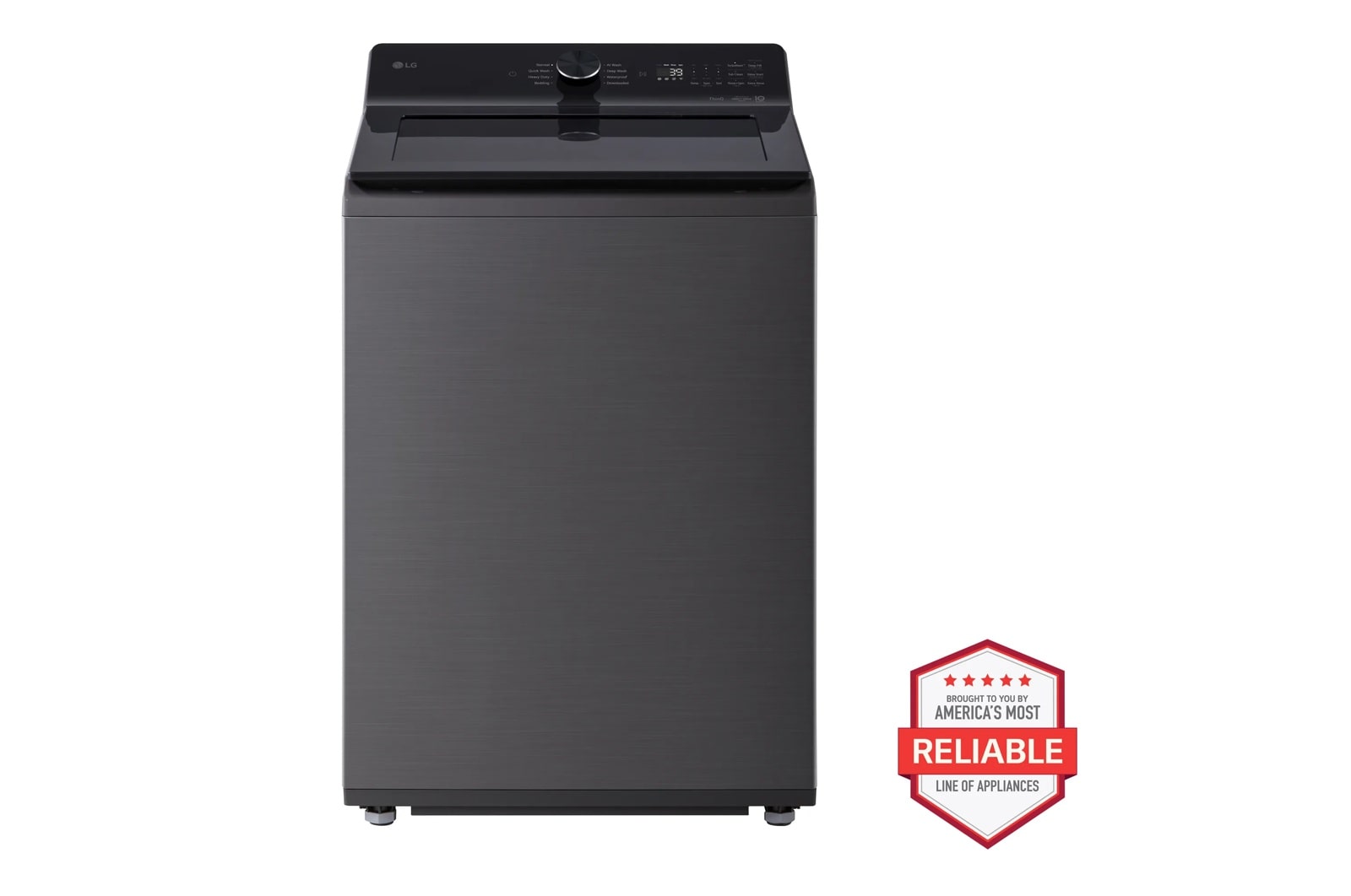 LG 4.8 cu. ft. Mega Capacity Smart Top Load Washer with 4-Way® Agitator, EasyUnload™ & AI Sensing