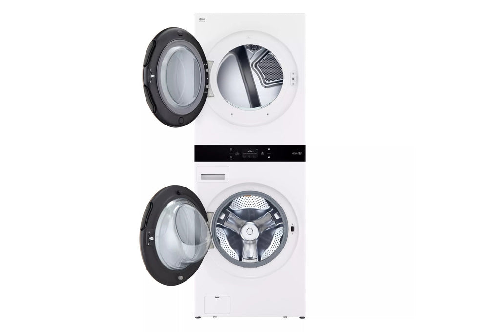 LG STUDIO WashTower™ with 5.0 cu. ft. Washer & 7.4 cu. ft. Dryer - Essence White