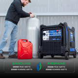DuroMax XP28000iH Generator 22000W/28000W Dual Fuel Gas Propane Inverter 50A Low THD CO Alert Electric Start New