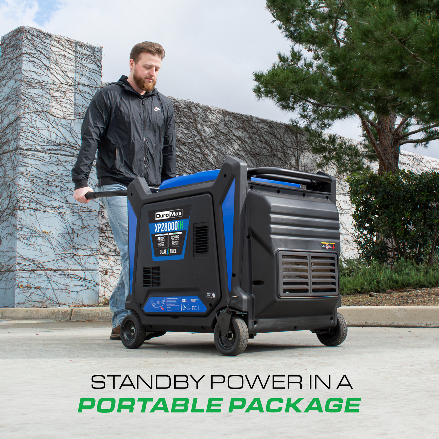 DuroMax XP28000iH Generator 22000W/28000W Dual Fuel Gas Propane Inverter 50A Low THD CO Alert Electric Start New