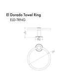 ZLINE El Dorado Towel Ring with Color Options (ELD-TRNG)