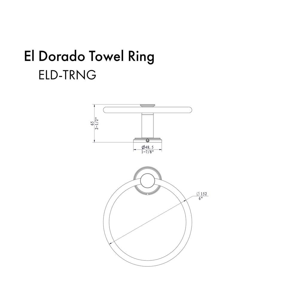 ZLINE El Dorado Towel Ring with Color Options (ELD-TRNG)