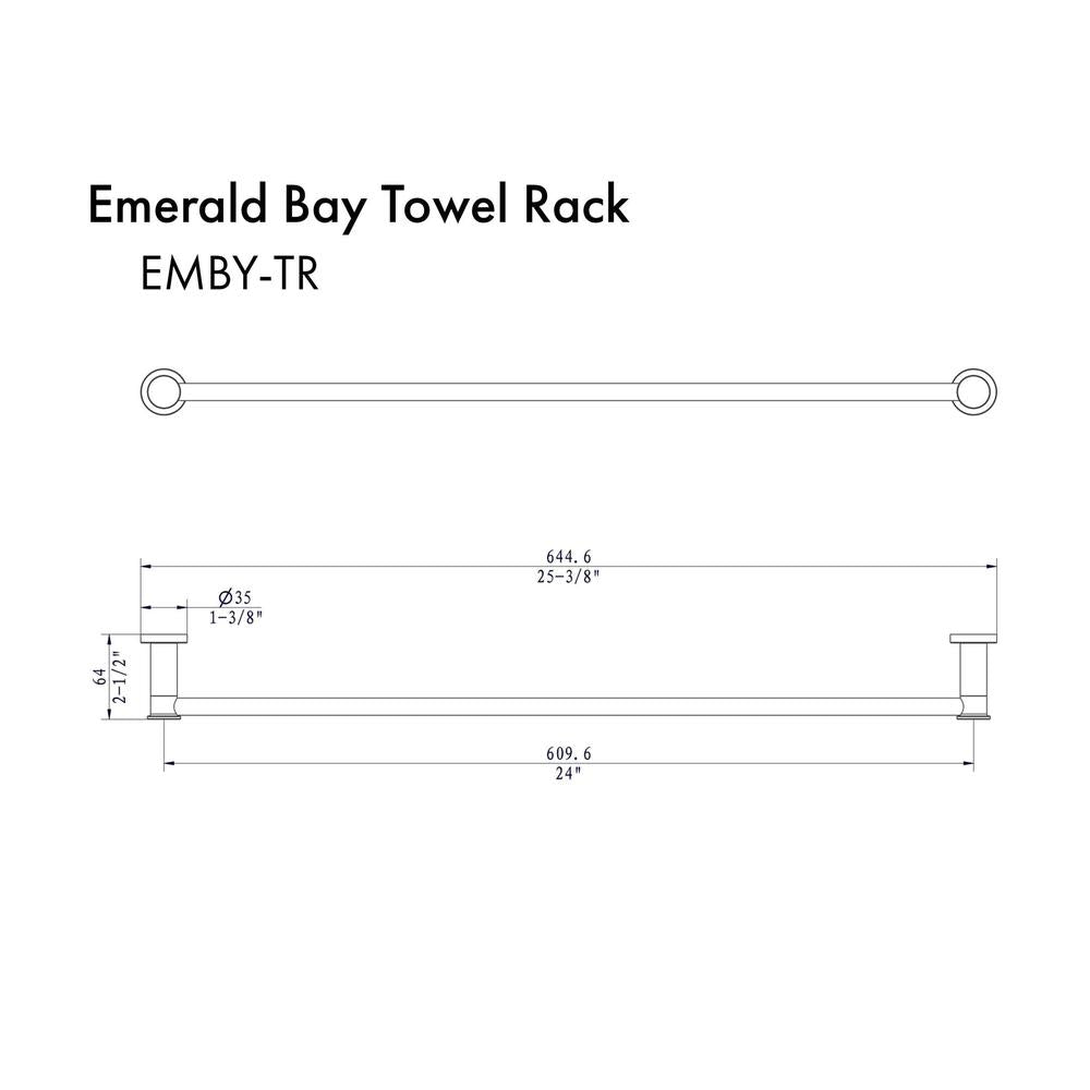 ZLINE Emerald Bay Towel Rail with Color Options (EMBY-TR)