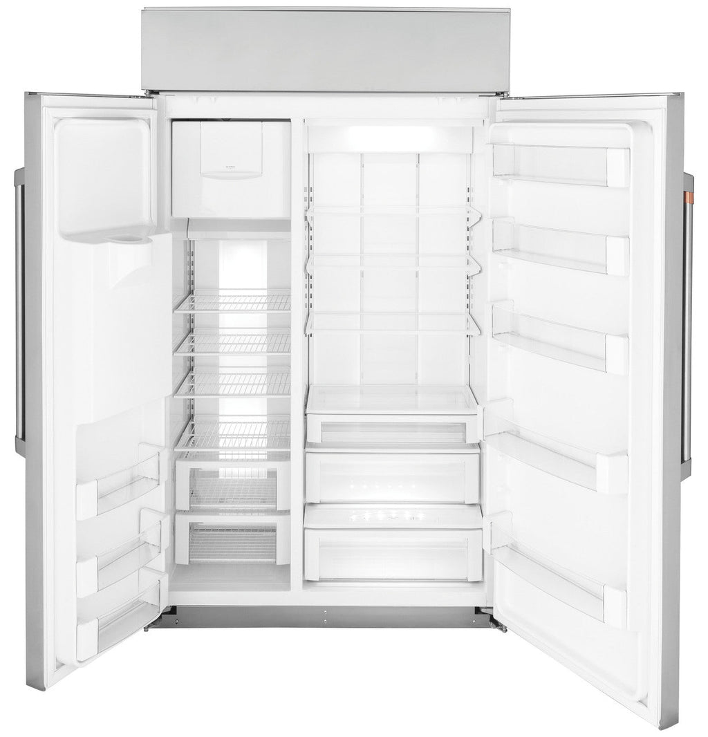 CAFÉ™ 48" Smart Built-In Side-by-Side Refrigerator with Dispenser