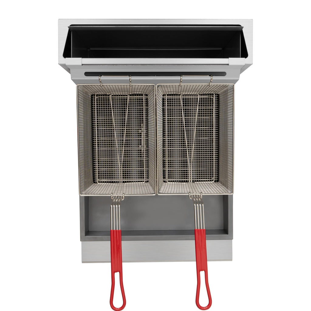 75 lb. Floor Standing Natural Gas Commercial Fryer with 150,000 BTU in Stainless-Steel, ETL Listed