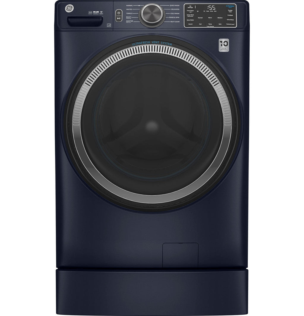 GE GE® ENERGY STAR® 4.8 cu. ft. Capacity Smart Front Load Washer with UltraFresh Vent System with OdorBlock™ and Sanitize w/Oxi