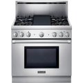THERMADOR  THERMADOR LQS RANGE GAS 36" 4 BRNR & GRDL - Other (PRG364EDH)