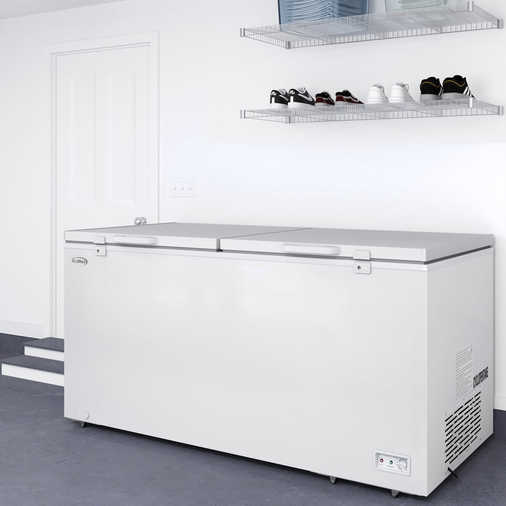 79 in. Commercial Chest Freezer, 30 Cu. Ft. in White, ETL Listed