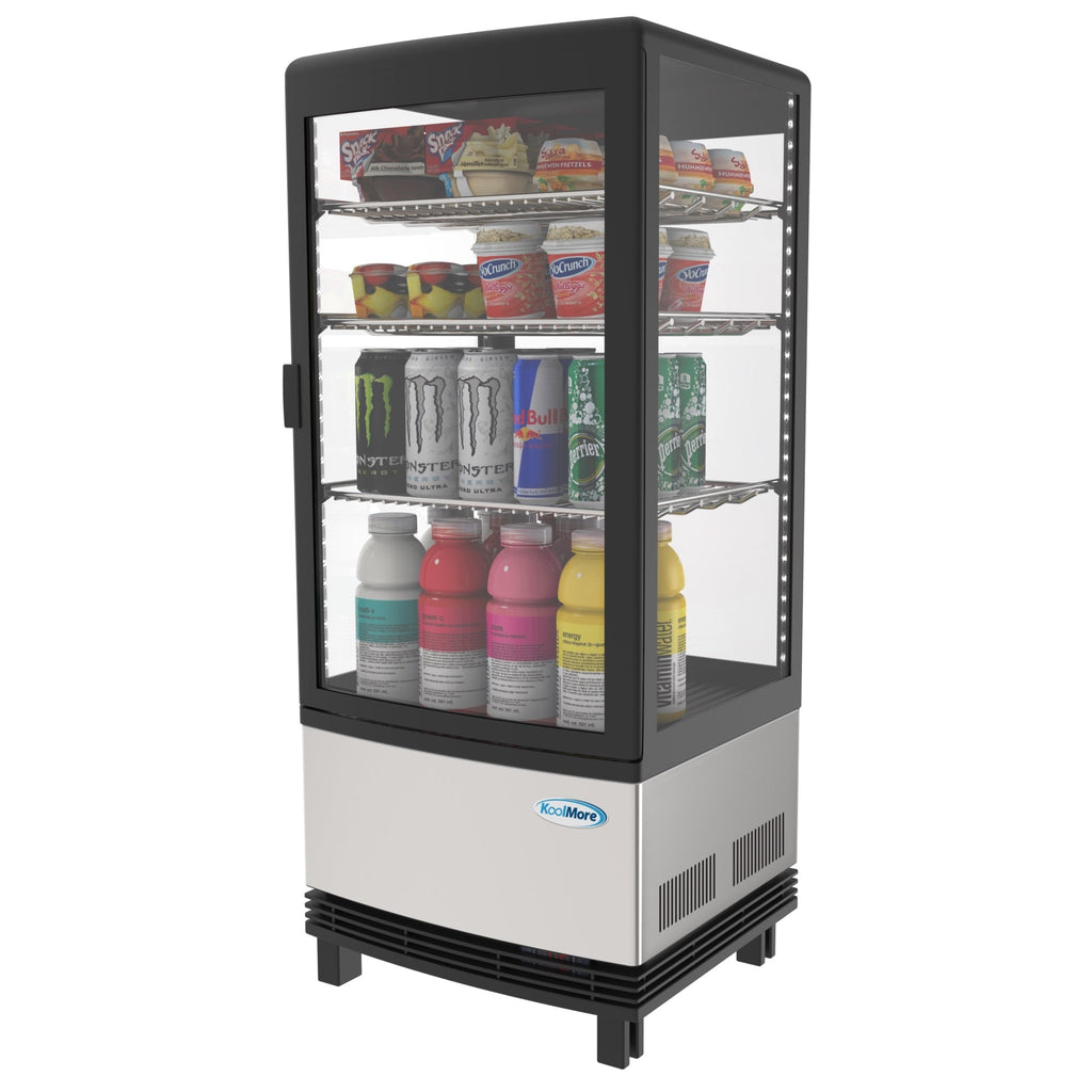 17 in. Stainless-Steel Countertop Display Refrigerator - 3 Cu Ft.